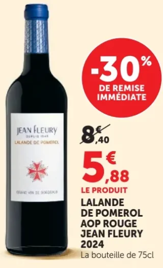 Lalande de Pomerol AOP Rouge Jean Fleury 2024