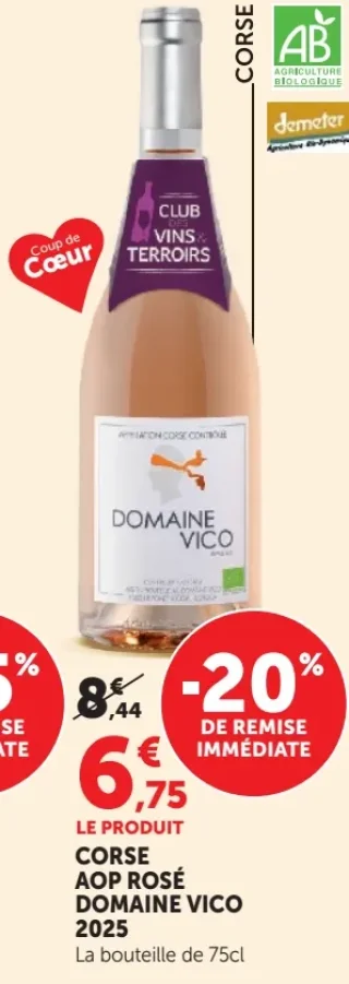 Corse AOP Rosé Domaine Vico 2025