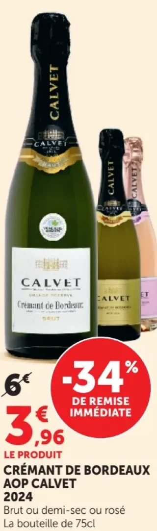 CRÉMANT DE BORDEAUX AOP CALVET 2024