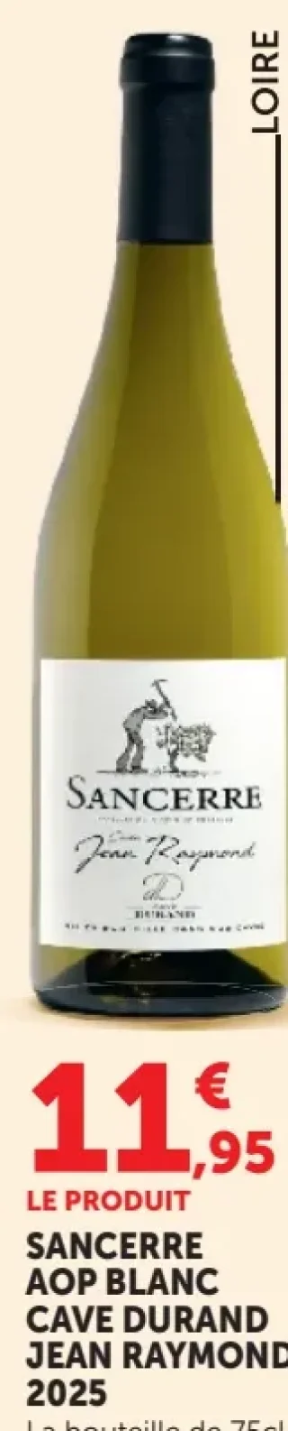 Sancerre AOP Blanc Cave Durand Jean Raymond 2025