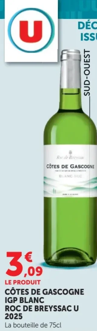 Roc de Breyssac U Côtes de Gascogne IGP Blanc 2025