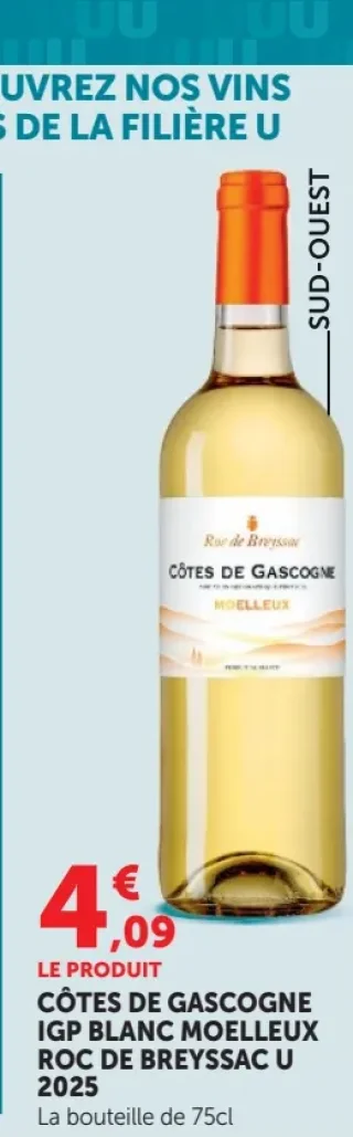 Roc de Breyssac U Côtes de Gascogne IGP Blanc Moelleux 2025