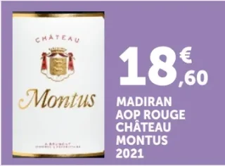 Madiran AOP Rouge Château Montus 2021