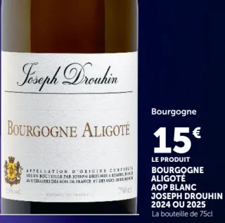 Bourgogne Aligoté AOP Blanc Joseph Drouhin