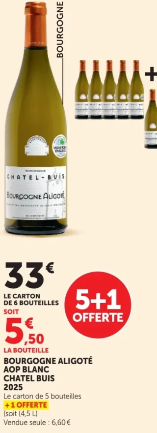 Bourgogne Aligoté AOP Blanc Chatel Buis 2025