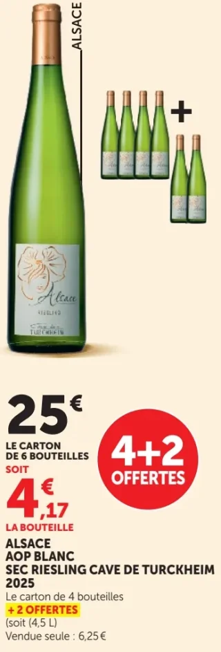 Alsace AOP Blanc Sec Riesling Cave de Turckheim 2025