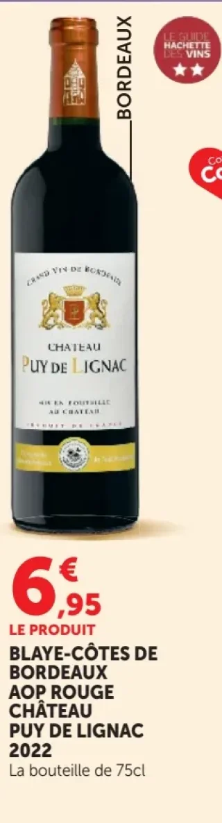 CHÂTEAU PUY DE LIGNAC BLAYE-CÔTES DE BORDEAUX AOP ROUGE 2022