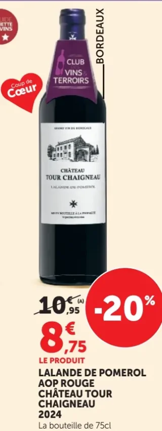 CHÂTEAU TOUR CHAIGNEAU LALANDE DE POMEROL AOP ROUGE 2024