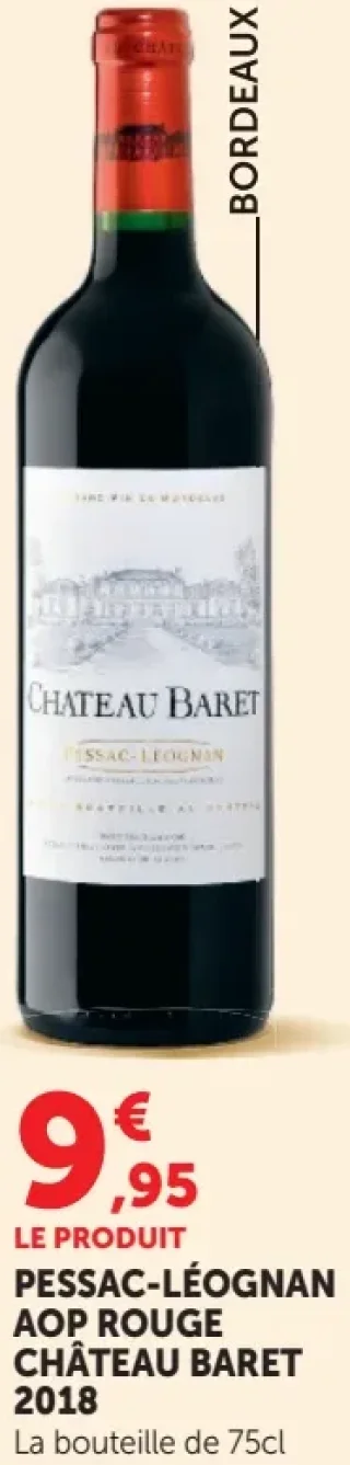CHÂTEAU BARET PESSAC-LÉOGNAN AOP ROUGE 2018