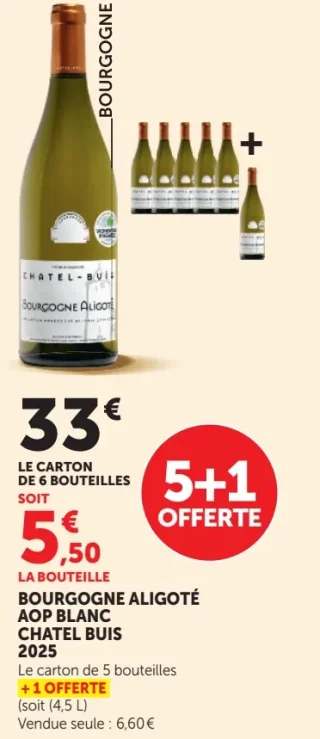 Bourgogne Aligoté AOP Blanc Chatel Buis