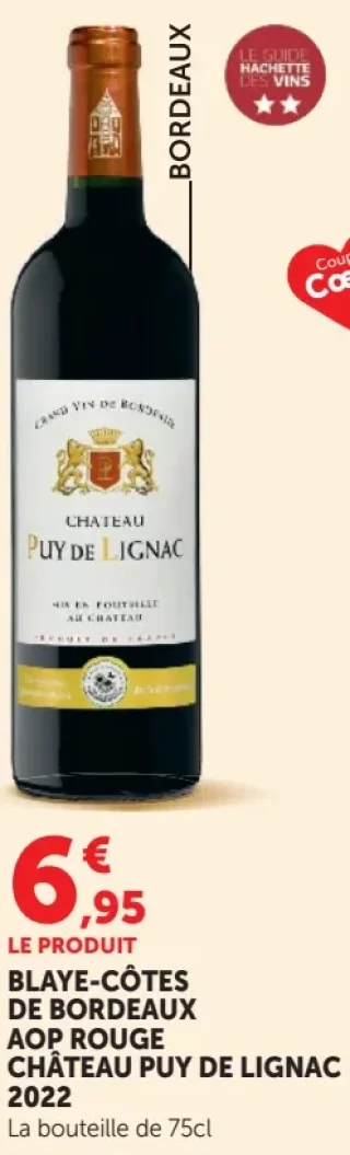 BLAYE-CÔTES DE BORDEAUX AOP ROUGE CHÂTEAU PUY DE LIGNAC 2022