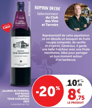 LALANDE DE POMEROL AOP ROUGE CHÂTEAU TOUR CHAIGNEAU 2024