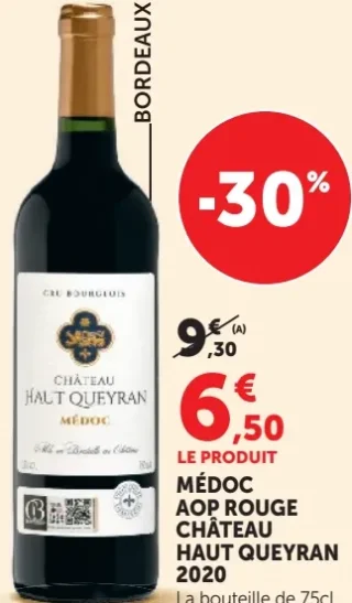 Médoc AOP Rouge Château Haut Queyran 2020