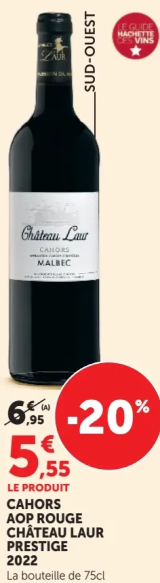 Cahors AOP Rouge Château Laur Prestige 2022