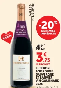 Dauvergne et Ranvier Vin Gourmand Luberon AOP Rouge 2025