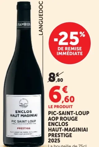Enclos Haut-Maginiai Pic-Saint-Loup AOP Rouge Prestige 2025