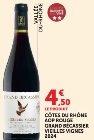Grand Bécassier Vieilles Vignes Côtes du Rhône AOP Rouge 2024