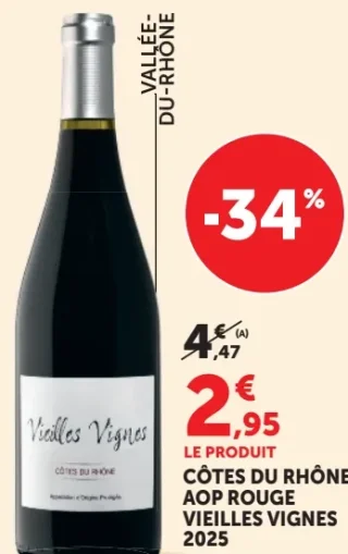 Vieilles Vignes Côtes du Rhône AOP Rouge 2025
