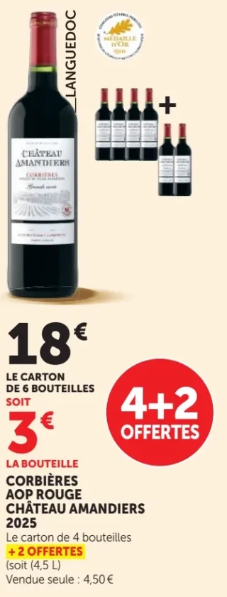Corbières AOP Rouge Château Amandiers 2025