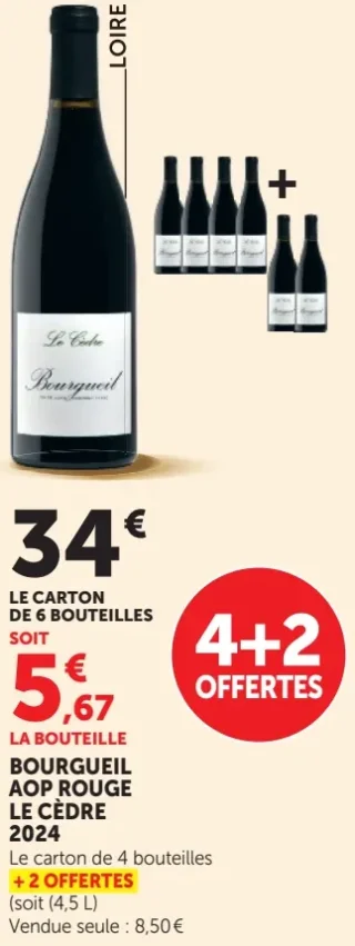 Bourgueil AOP Rouge Le Cèdre 2024