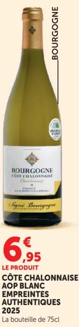 Côte Chalonnaise AOP Blanc Empreintes Authentiques 2025