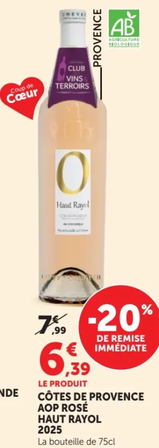 Côtes de Provence AOP Rosé Haut Rayol 2023