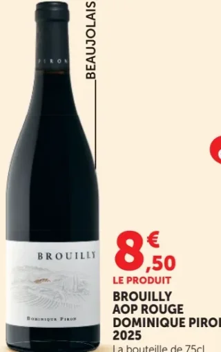 BROUILLY AOP ROUGE DOMINIQUE PIRON 2025