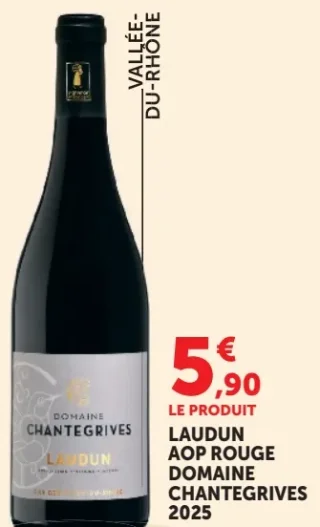 LAUDUN AOP ROUGE DOMAINE CHANTEGRIVES 2025