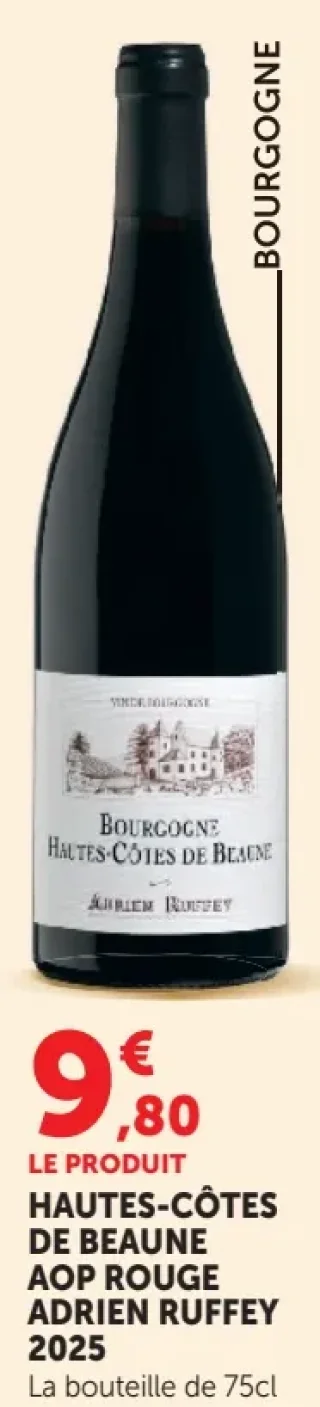 Hautes-Côtes de Beaune AOP Rouge Adrien Ruffey 2025