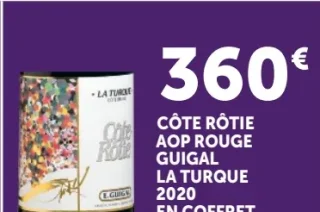 Côte Rôtie AOP Rouge Guigal La Turque 2020 En Coffret