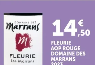 Fleurie AOP Rouge Domaine Des Marrans 2023