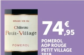 Pomerol AOP Rouge Petit-Village 2019