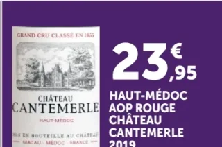 Haut-Médoc AOP Rouge Château Cantemerle 2019