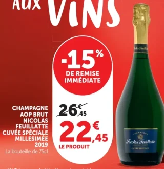 Champagne AOP Brut Nicolas Feuillatte Cuvée Spéciale Millésimée 2019