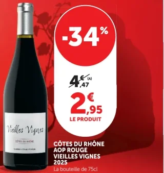 Côtes du Rhône AOP Rouge Vieilles Vignes 2025