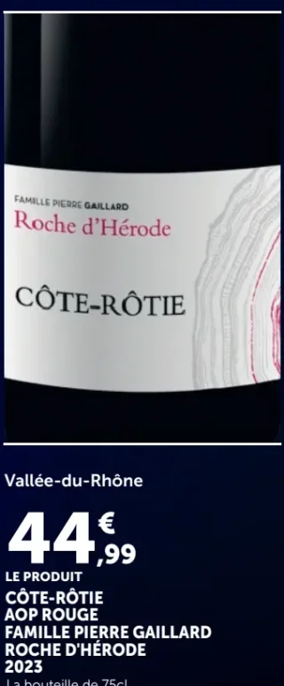 Côte-Rôtie AOP Rouge FAMILLE PIERRE GAILLARD Roche d'Hérode 2023