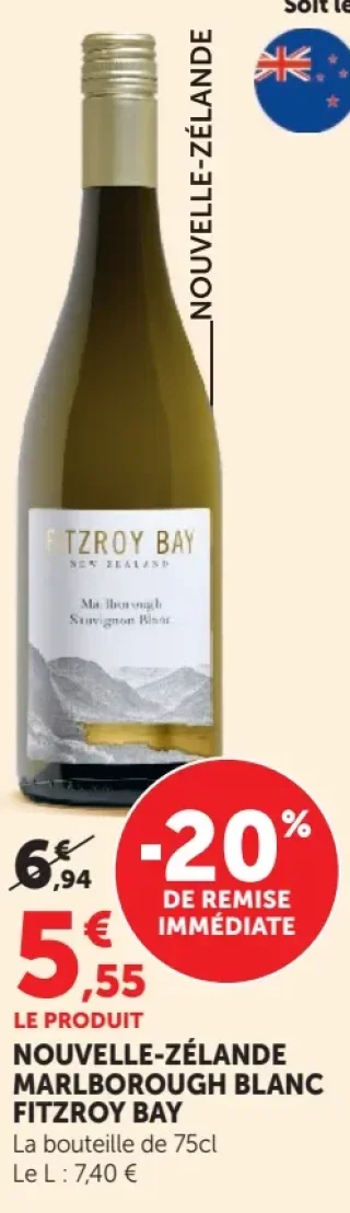 Nouvelle-Zélande Marlborough Blanc Fitzroy Bay