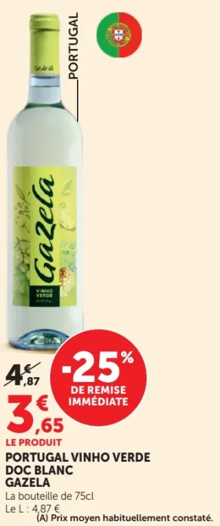 Portugal Vinho Verde Doc Blanc Gazela