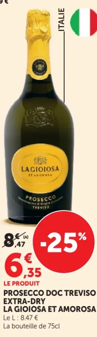 PROSECCO DOC TREVISO EXTRA-DRY LA GIOIOSA ET AMOROSA