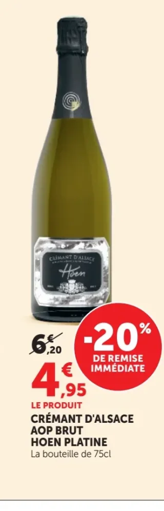 CRÉMANT D'ALSACE AOP BRUT HOEN PLATINE