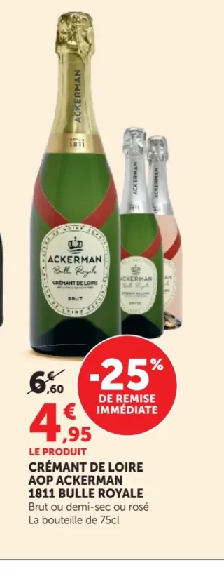 CRÉMANT DE LOIRE AOP ACKERMAN 1811 BULLE ROYALE