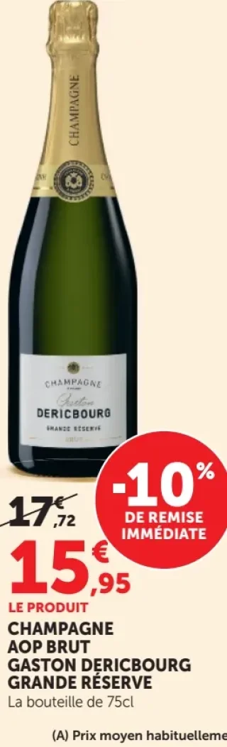 CHAMPAGNE AOP BRUT GASTON DERICBOURG GRANDE RÉSERVE