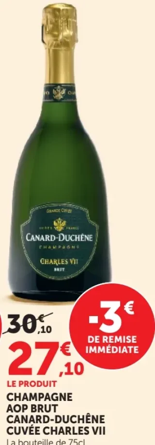 CHAMPAGNE AOP BRUT CANARD-DUCHÊNE CUVÉE CHARLES VII