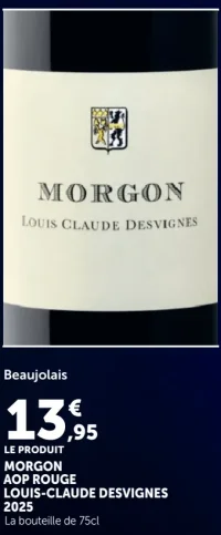 Louis-Claude Desvignes Morgon AOP Rouge 2025