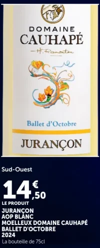 Domaine Cauhapé Ballet d'Octobre Jurançon AOP Blanc Moelleux 2024