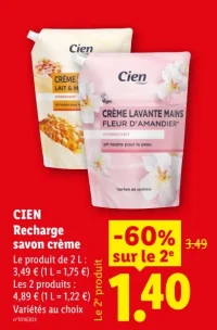 CIEN Recharge savon crème
