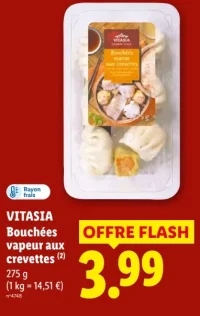 Vitasia Bouchées vapeur aux crevettes