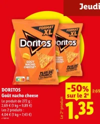 Doritos Goût nacho cheese