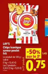 Lay's Chips iconique saveur poulet frit