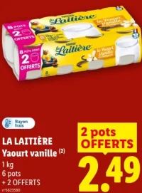 La Laitière Yaourt vanille